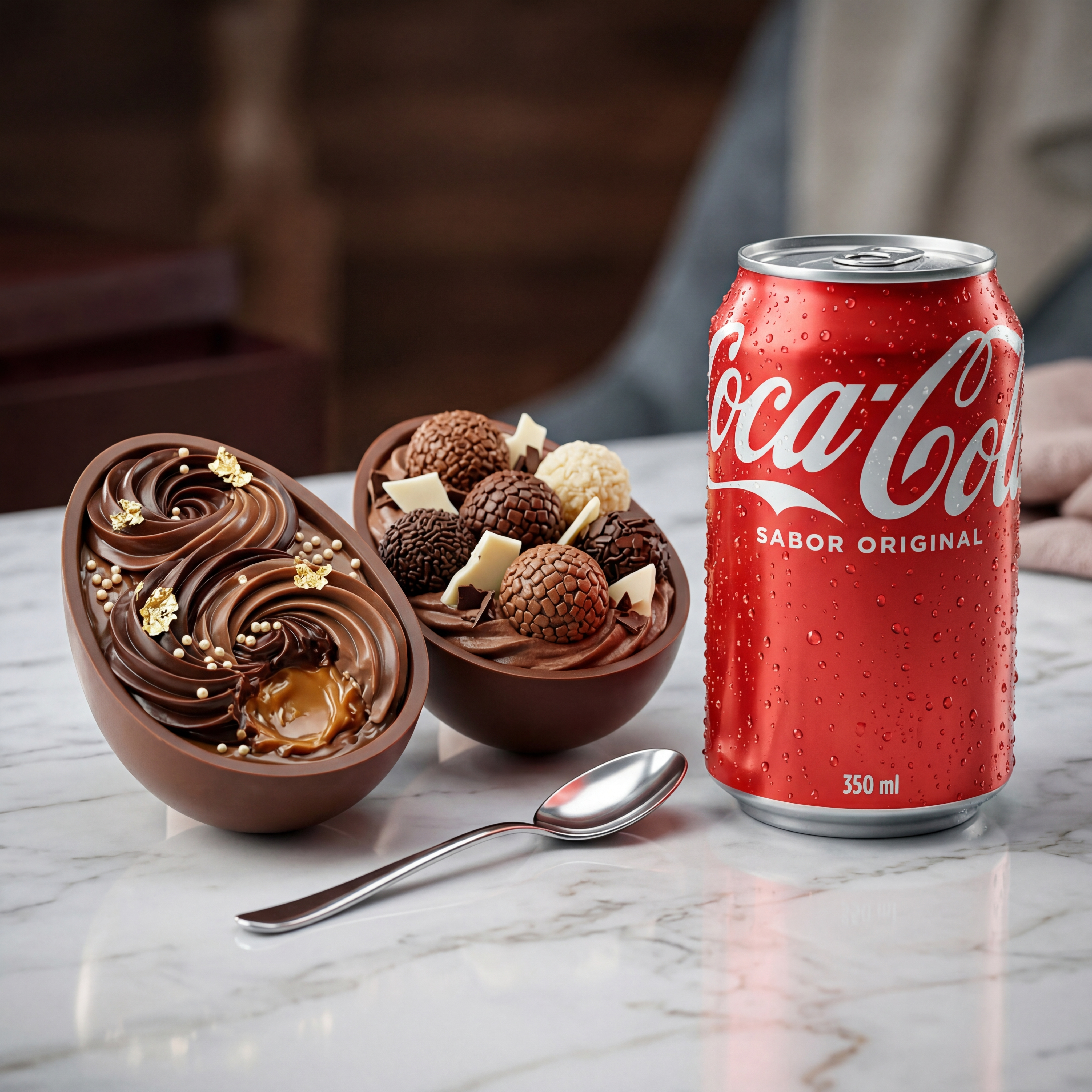 2 Ovos de Colher + 1 Lata de Coca-Cola 350ml